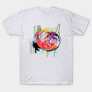 Dragon-Fly abstract collage T-Shirt